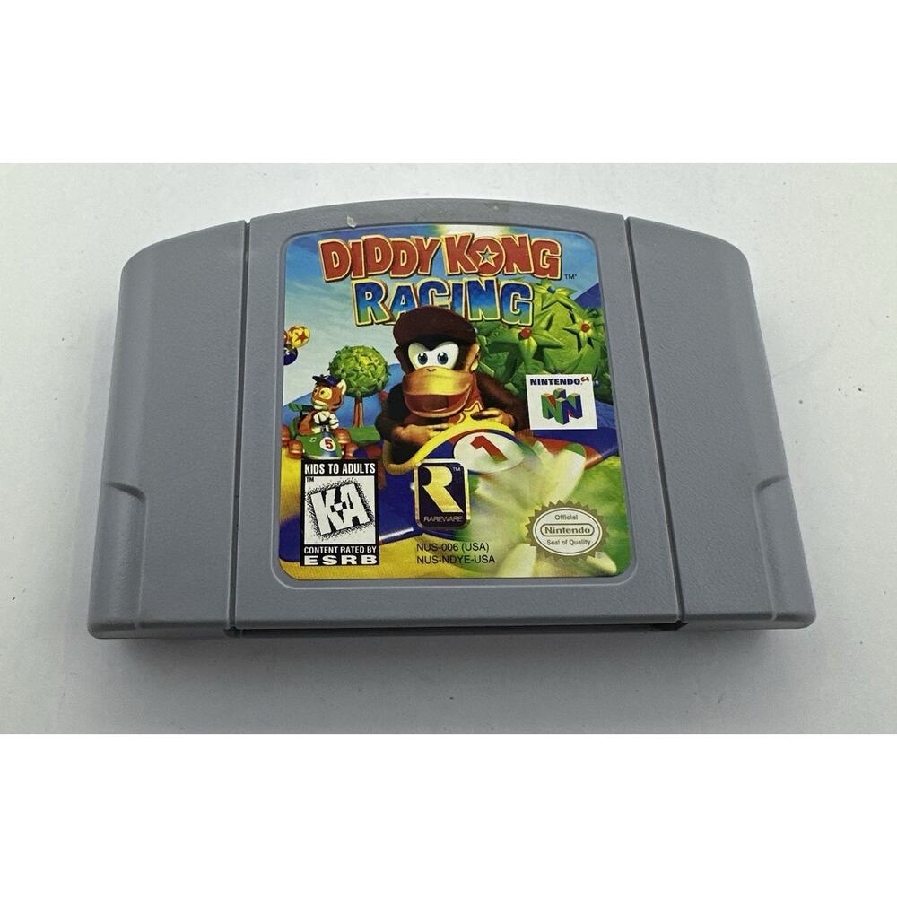 Diddy Kong Racing Nintendo 64 1997 Retro Gaming AUTHENTIC Tested Fast Shipping